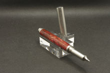 Load image into Gallery viewer, Dyed Box Elder Burl Rollerball Pen - Stainless Steel
