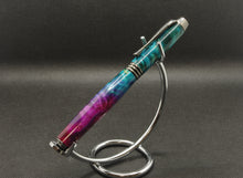 Load image into Gallery viewer, Dyed Box Elder Burl Rollerball Pen - Gun Metal
